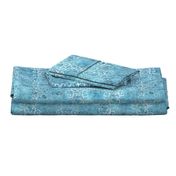 blue batik scroll