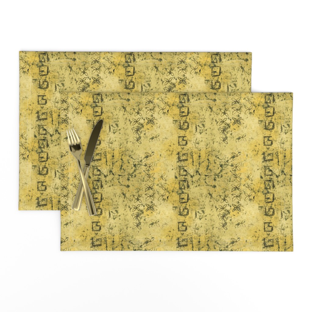 yellow ochre batik