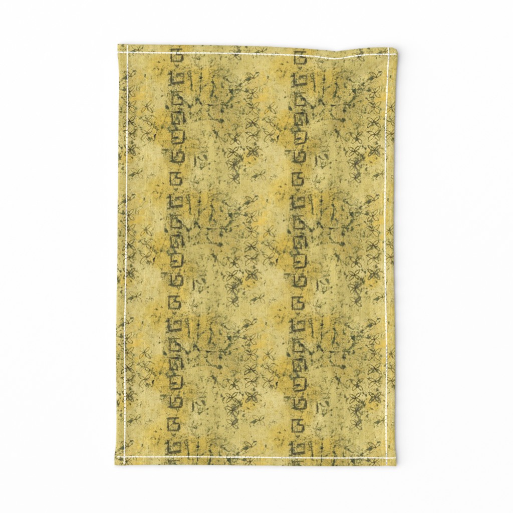 yellow ochre batik