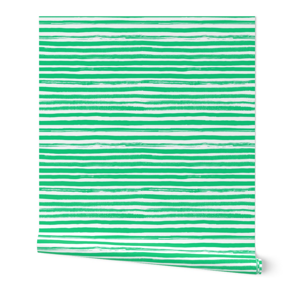 Painted Stripes Green