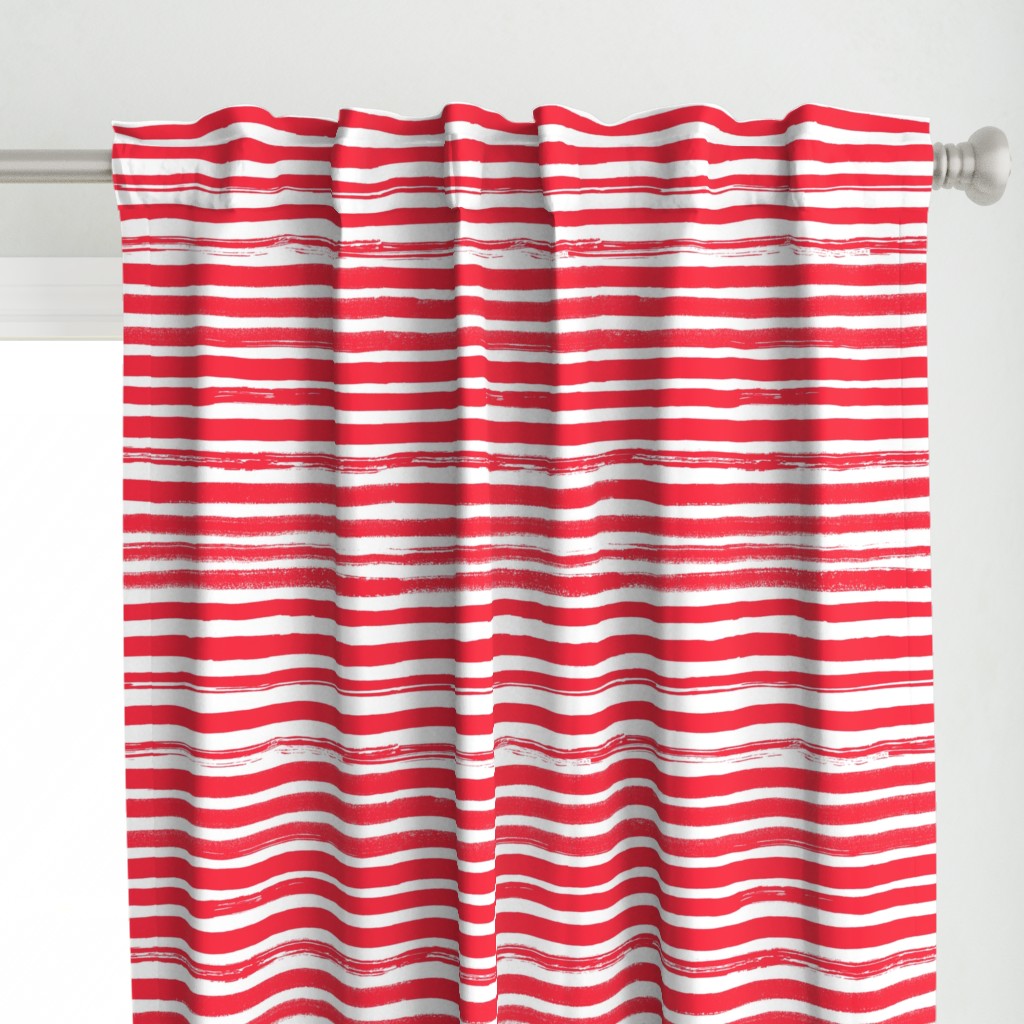 Watercolor Stripe Red