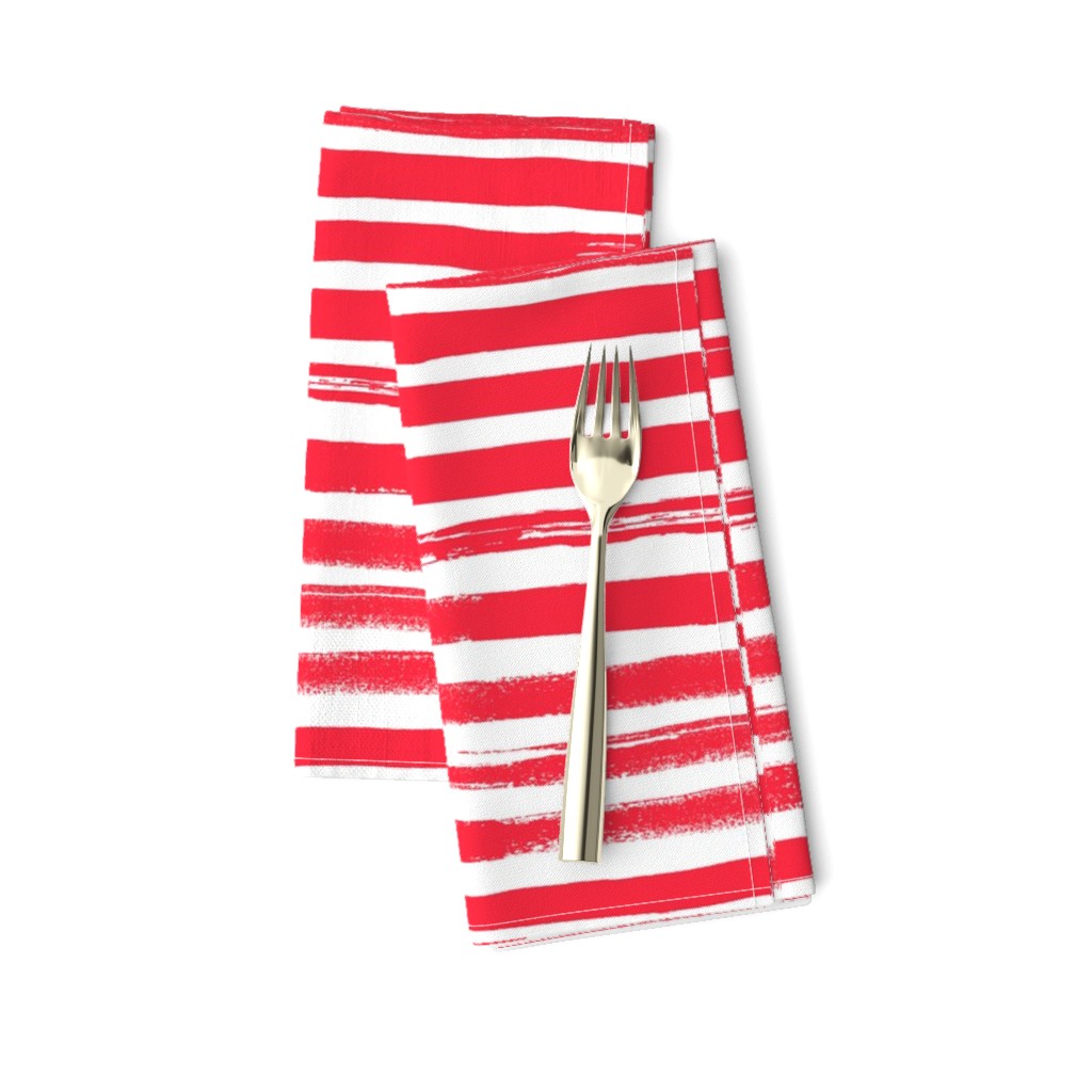 Watercolor Stripe Red