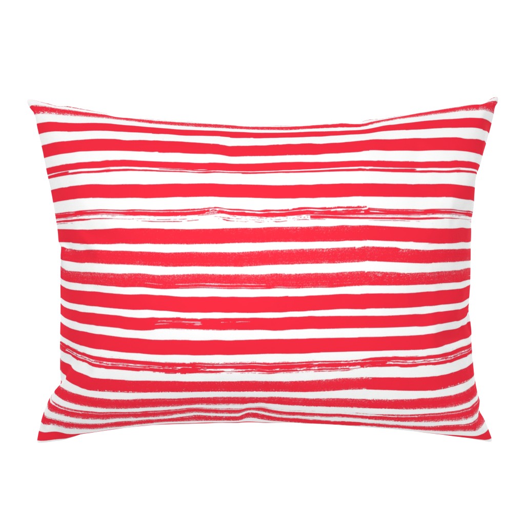 Watercolor Stripe Red