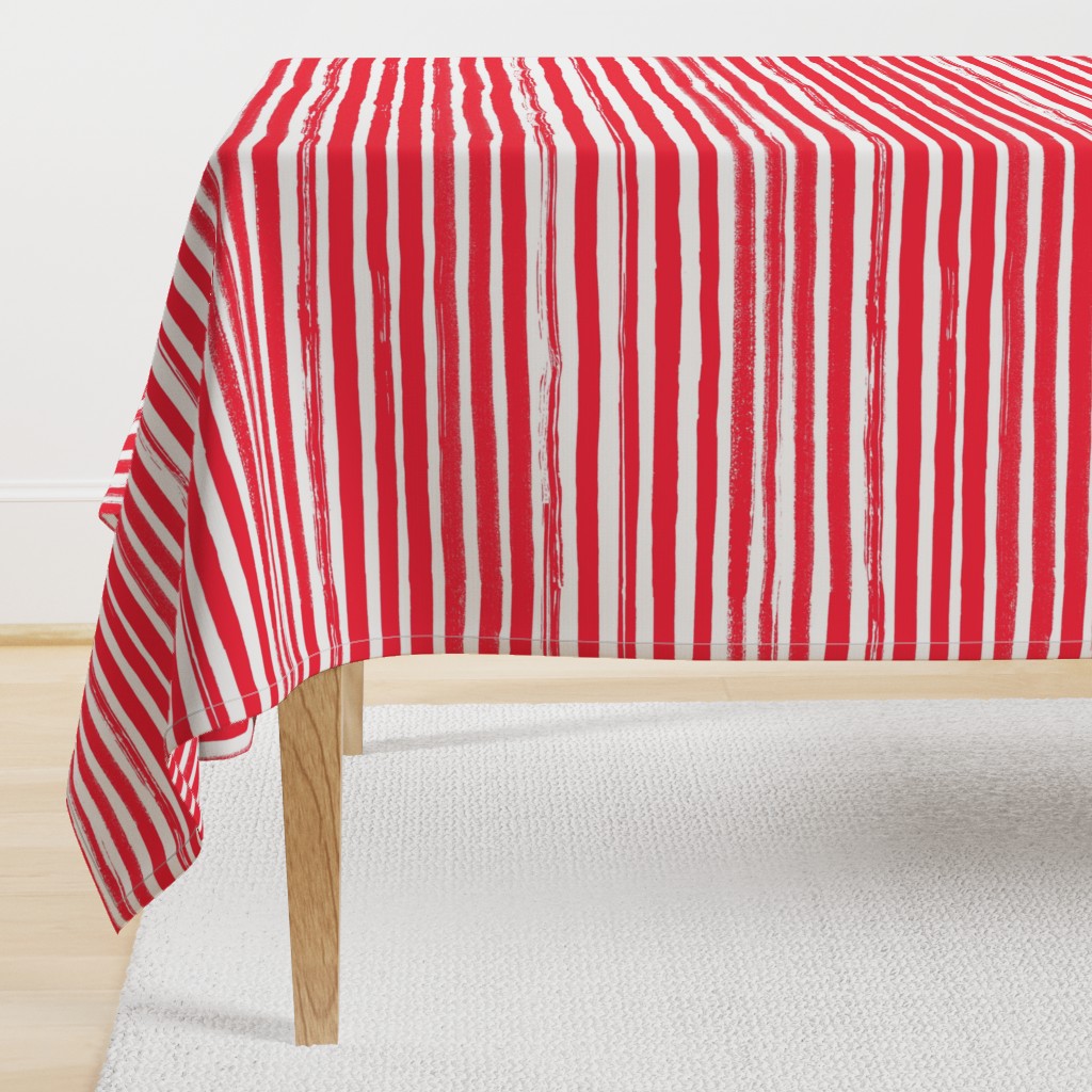 Watercolor Stripe Red