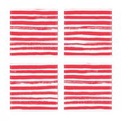 Watercolor Stripe Red