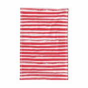 Watercolor Stripe Red