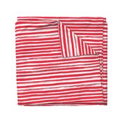 Watercolor Stripe Red