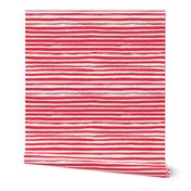 Watercolor Stripe Red