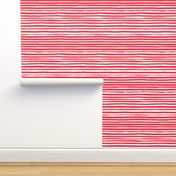 Watercolor Stripe Red