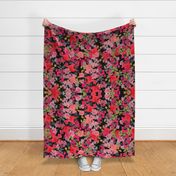 Antique Floral LARGE print // Black