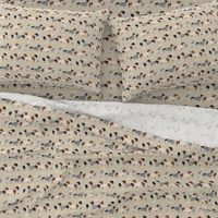 dachshund dog fabric  dogs in sweaters fabric doxie dog design - tan