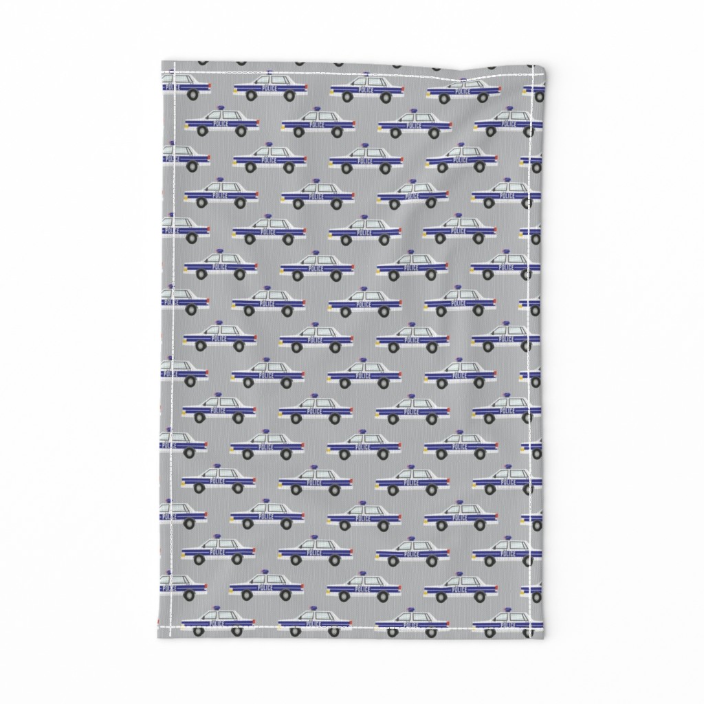 police car fabric - light grey