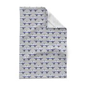 police car fabric - light grey