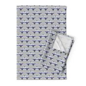 police car fabric - light grey