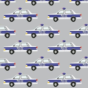 police car fabric - light grey