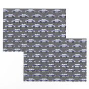 police car fabric - dark grey