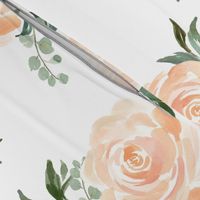 Peach Watercolor FLoral Bunch