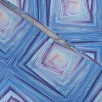 PAINTED MARBLE ART MARBLE  SQUARES  TILES BLUE