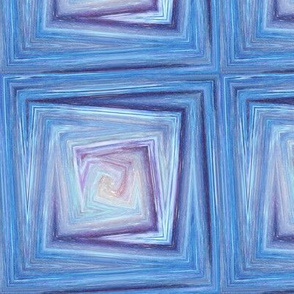 PAINTED MARBLE ART MARBLE  SQUARES  TILES BLUE