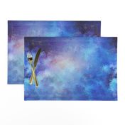 POINTILLIST CLOUDS NEBULA SKY BLUE