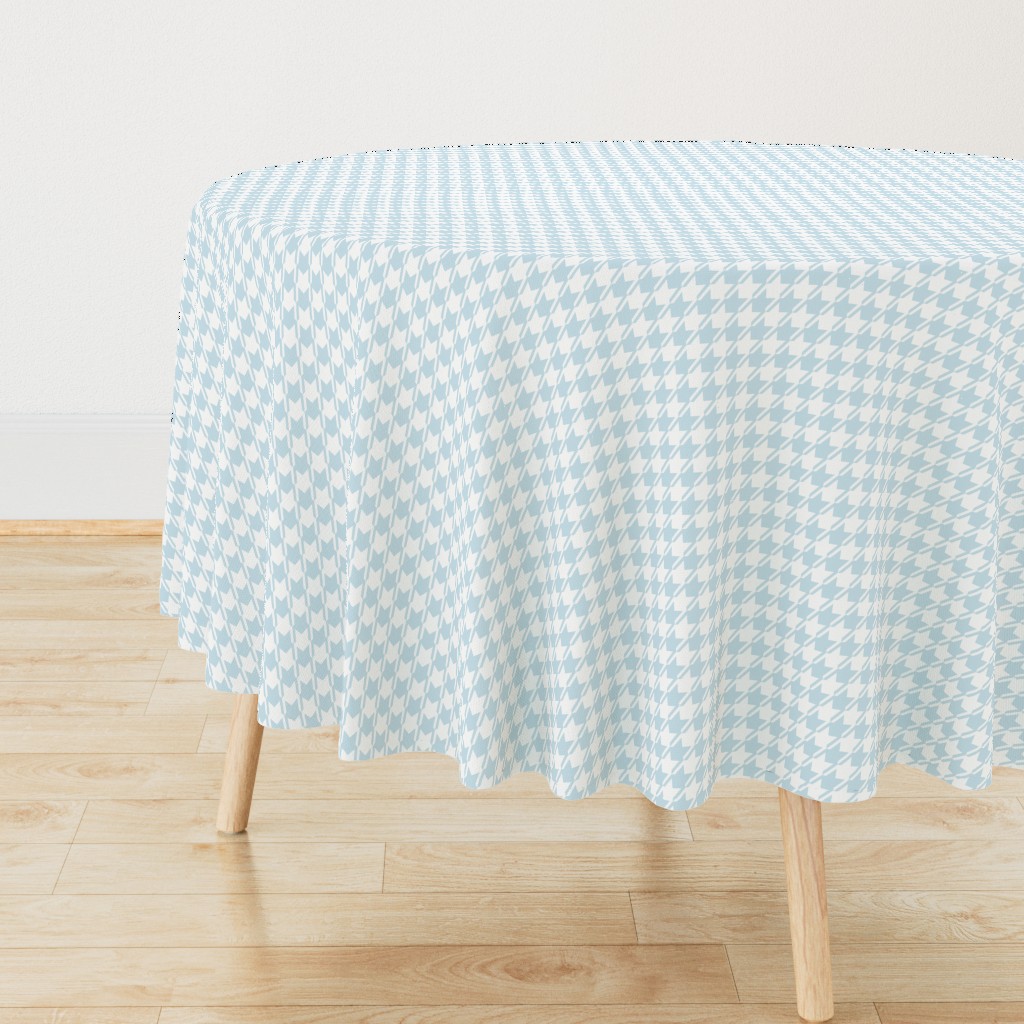 Light blue and white houndstooth | medium