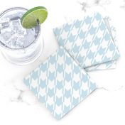 Light blue and white houndstooth | medium