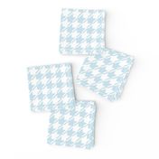 Light blue and white houndstooth | medium