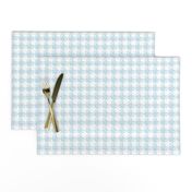 Light blue and white houndstooth | medium