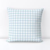 Light blue and white houndstooth | medium