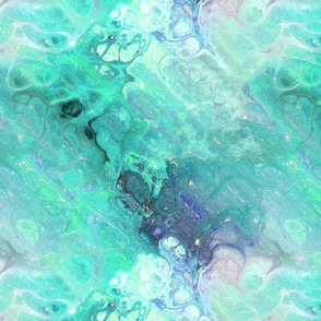 AQUA EVANESCENT XL MARBLE FLOWER IN THE SKY NEBULA