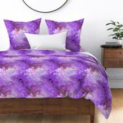 MAUVE BURGUNDY XL EVANESCENT MARBLE FLOWER IN THE SKY NEBULA