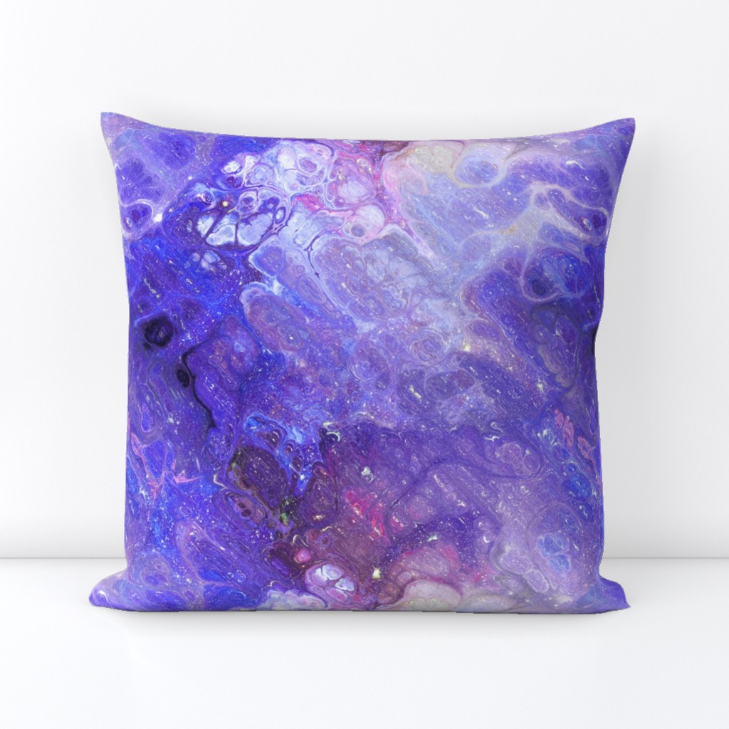 PURPLE XL EVANESCENT MARBLE FLOWER IN THE SKY NEBULA