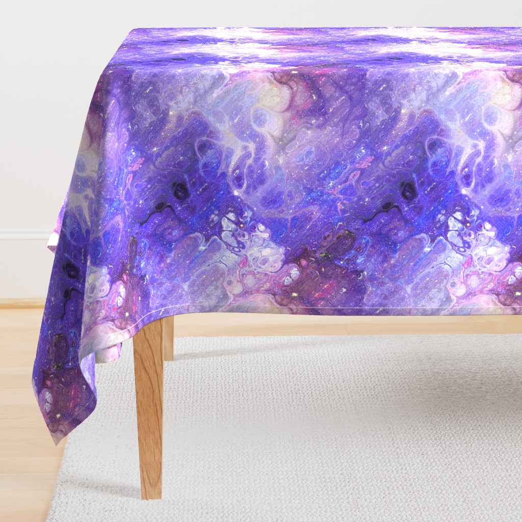 PURPLE XL EVANESCENT MARBLE FLOWER IN THE SKY NEBULA
