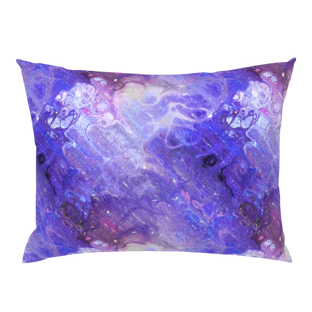 PURPLE XL EVANESCENT MARBLE FLOWER IN THE SKY NEBULA