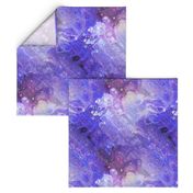 PURPLE XL EVANESCENT MARBLE FLOWER IN THE SKY NEBULA