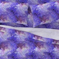 PURPLE XL EVANESCENT MARBLE FLOWER IN THE SKY NEBULA