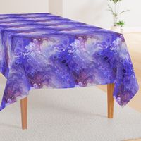 PURPLE XL EVANESCENT MARBLE FLOWER IN THE SKY NEBULA