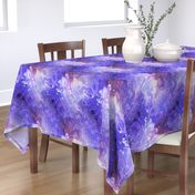 PURPLE XL EVANESCENT MARBLE FLOWER IN THE SKY NEBULA