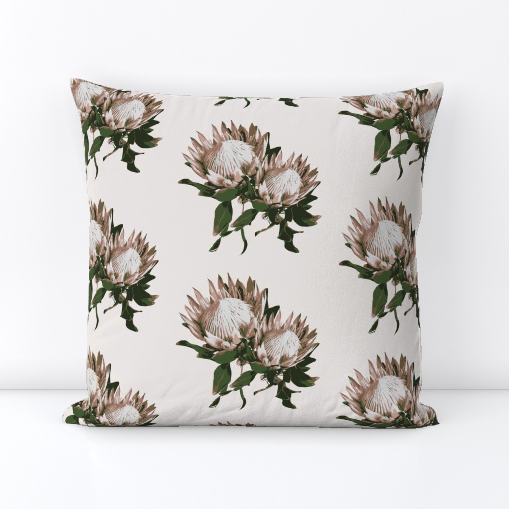 Protea flower wallpaper protea fabric home decor large floral