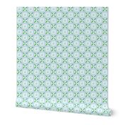 Daisy Tile - Light Blue & Green