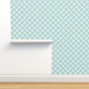 Daisy Tile - Light Blue & Green