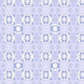 misty blue and white damask