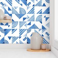 Watercolor Tiles - Blue