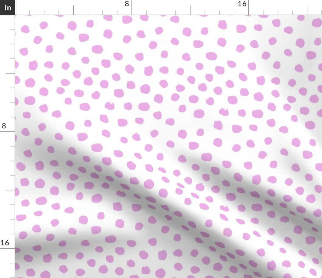 purple dots fabric