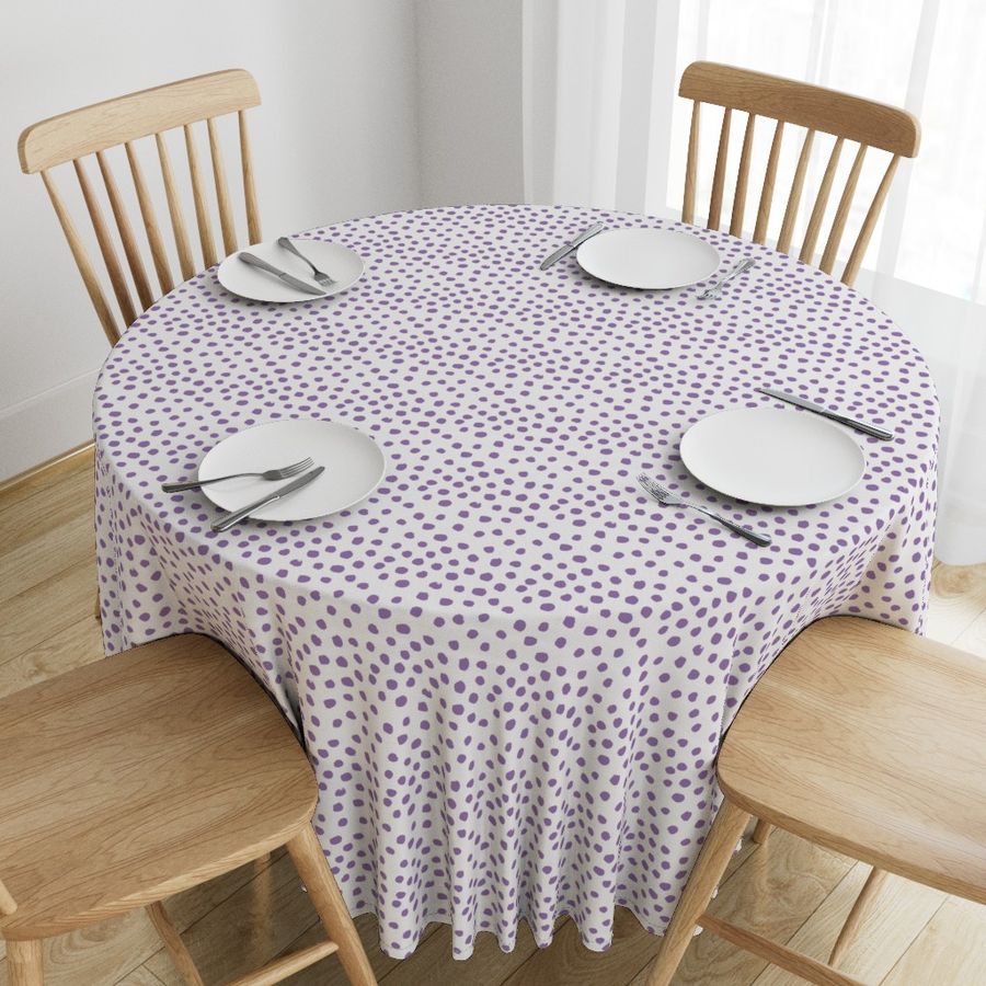 purple dots fabric