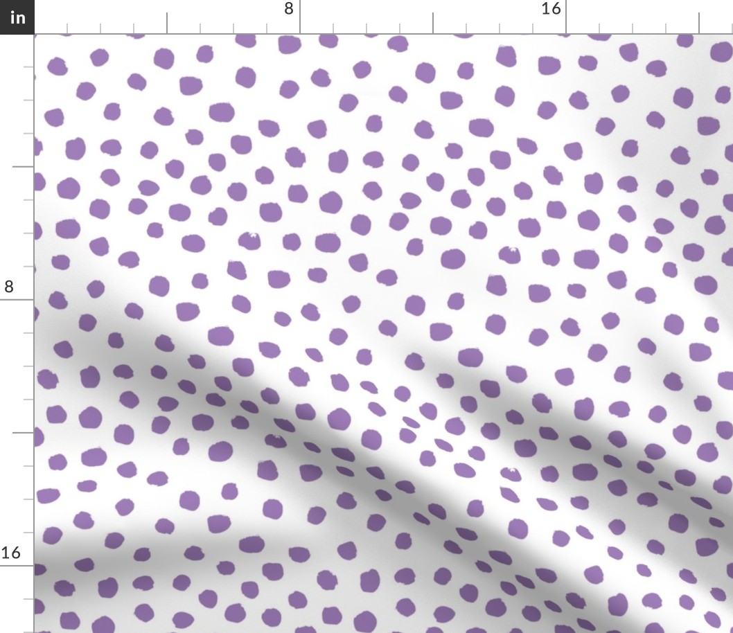 purple dots fabric