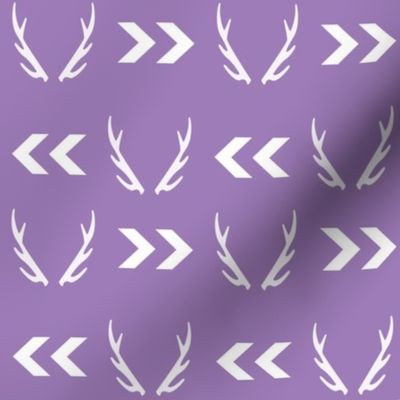 purple antler fabric