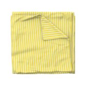 Sunny Morning Stripes - Narrow Icy Cream Ribbons with Daffodil Yellow  and Jersey Butter