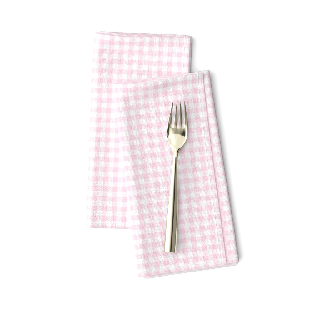 baby pink gingham, 1/4" squares