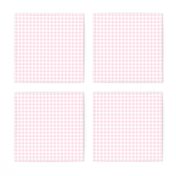 baby pink gingham, 1/4" squares